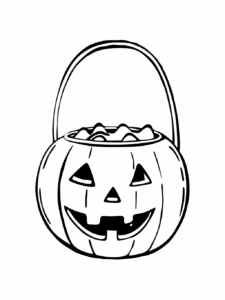 cute halloween clipart black and white 14