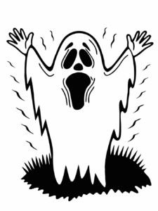 cute halloween clipart black and white 16