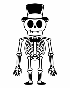 cute halloween clipart black and white 3
