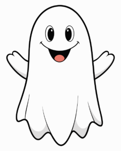 cute halloween clipart black and white 9