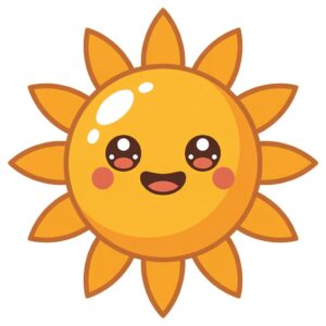 cute sunshine clipart 12