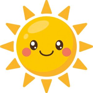 cute sunshine clipart 13