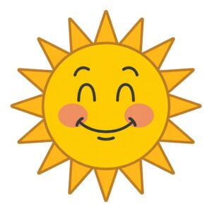 cute sunshine clipart 15
