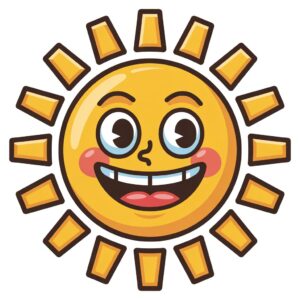 cute sunshine clipart 2