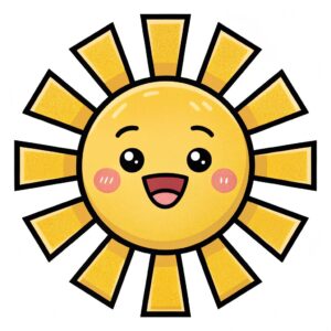cute sunshine clipart 4