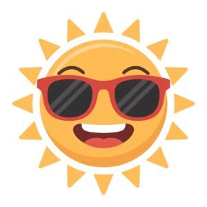 cute sunshine clipart 6