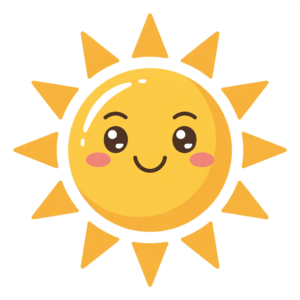 cute sunshine clipart 7