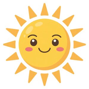 cute sunshine clipart 8