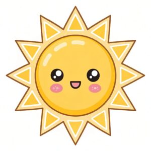 cute sunshine clipart 9