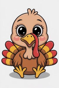 cute thanksgiving turkey clipart 1 1