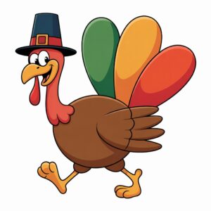 cute thanksgiving turkey clipart 11