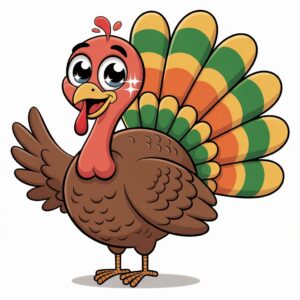 cute thanksgiving turkey clipart 12