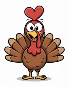 cute thanksgiving turkey clipart 13