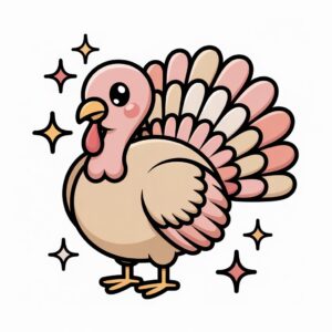 cute thanksgiving turkey clipart 16