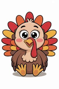 cute thanksgiving turkey clipart 2 1