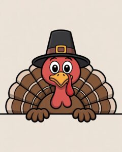 cute thanksgiving turkey clipart 3 1