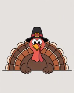 cute thanksgiving turkey clipart 4 1