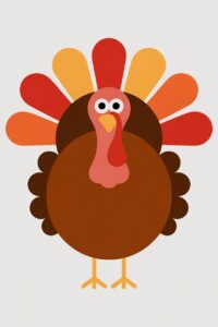 cute thanksgiving turkey clipart 5
