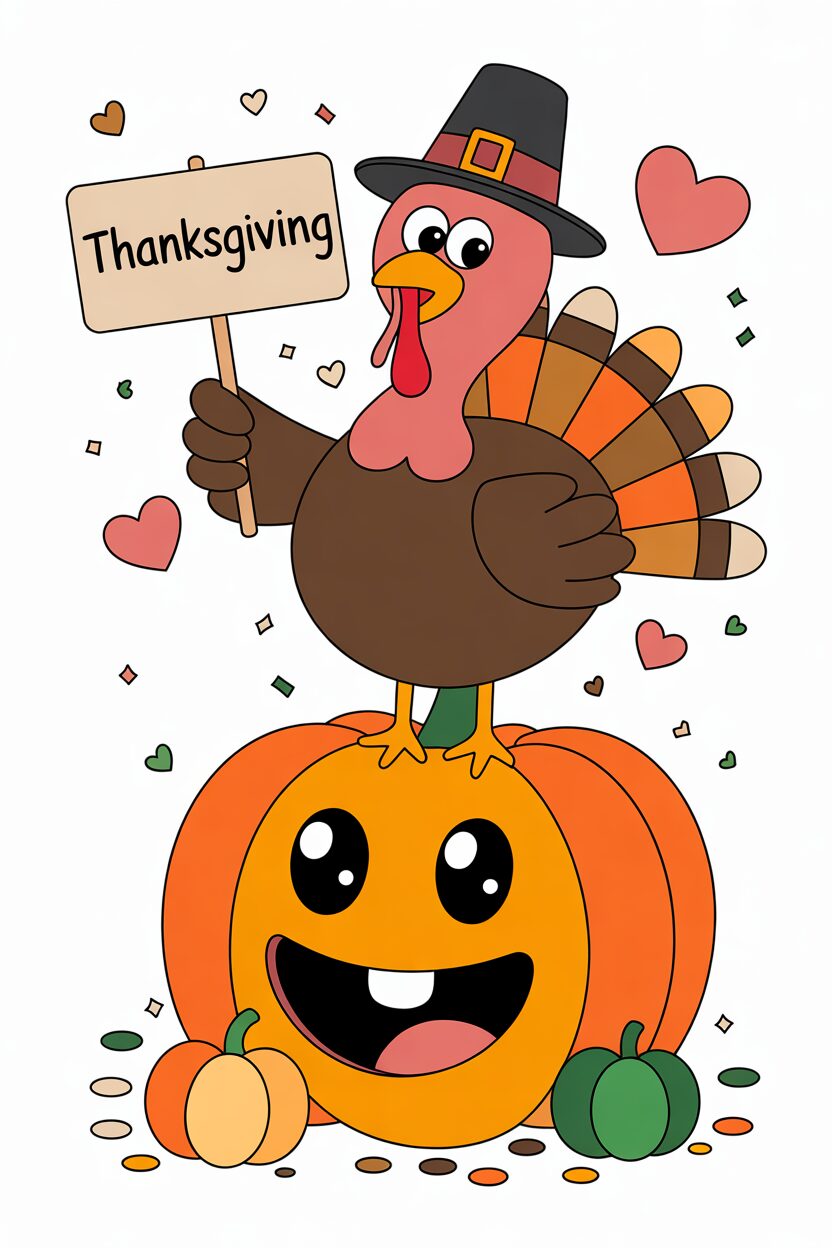 30 Cute Turkey Clipart Free to Download