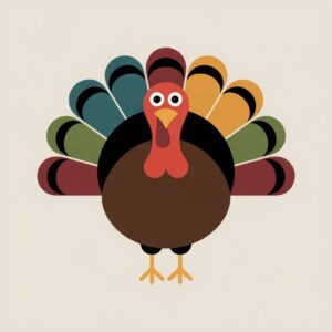 cute thanksgiving turkey clipart 9