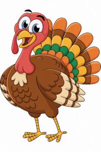 cute turkey clipart 10