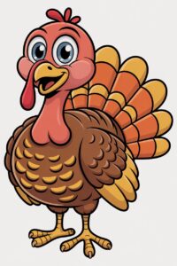 cute turkey clipart 15
