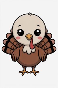 cute turkey clipart 4