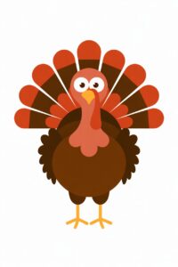 cute turkey clipart 5