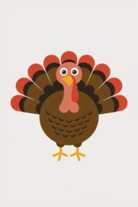 cute turkey clipart 6