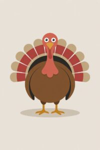 cute turkey clipart 7