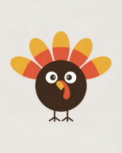 cute turkey clipart 9
