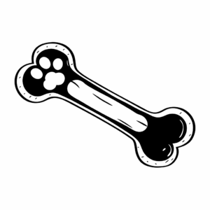dog bone clipart 4