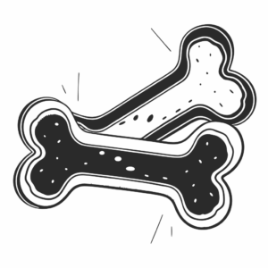 dog bone clipart 7
