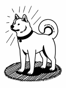 dog clipart black and white 2