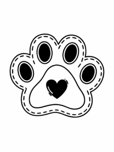dog paw clipart 1