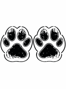 dog paw print clipart 16