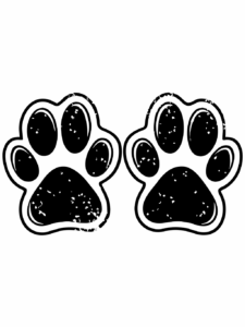 dog paw print clipart 17