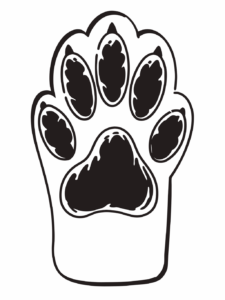 dog paw print clipart 5