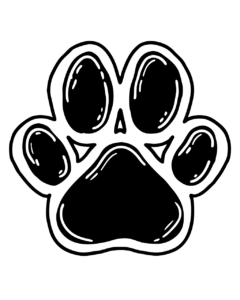 dog paw print clipart 7