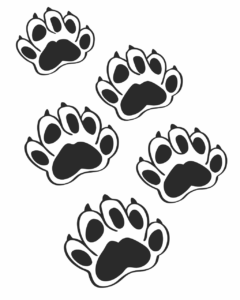dog paw print clipart 8
