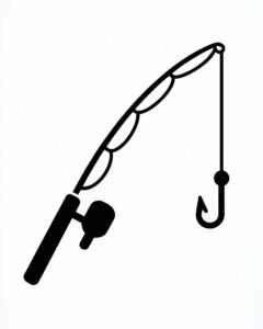 fishing pole clipart 11