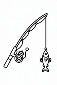 fishing pole clipart 12