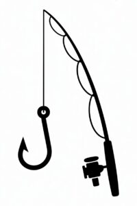 fishing pole clipart 14