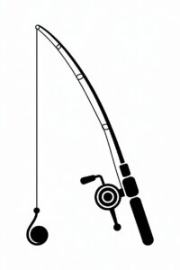 fishing pole clipart 15