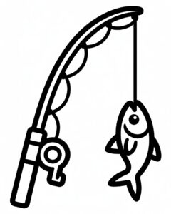 fishing pole clipart 2