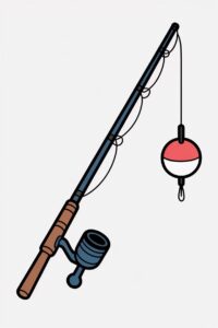 fishing pole clipart 6