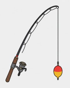 fishing pole clipart 8