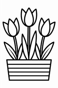 flower pot clipart black and white%E2%80%8B 8