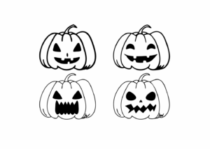 halloween clipart black and white 11
