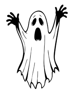 halloween clipart black and white 13